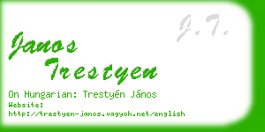 janos trestyen business card